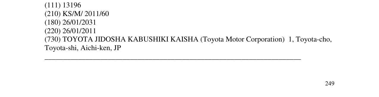 Zëri i markës TOYOTA TOUCH & GO në buletin