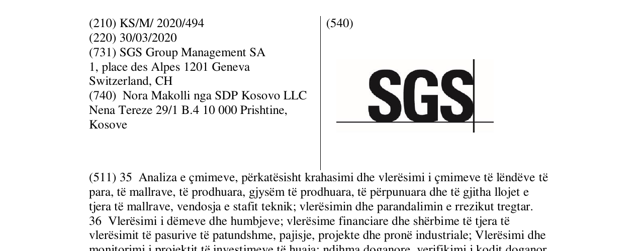 Zëri i markës SGC në buletin
