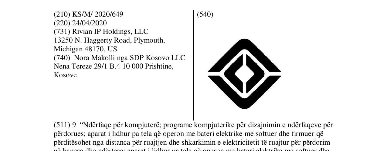 Zëri i markës RIVIAN në buletin