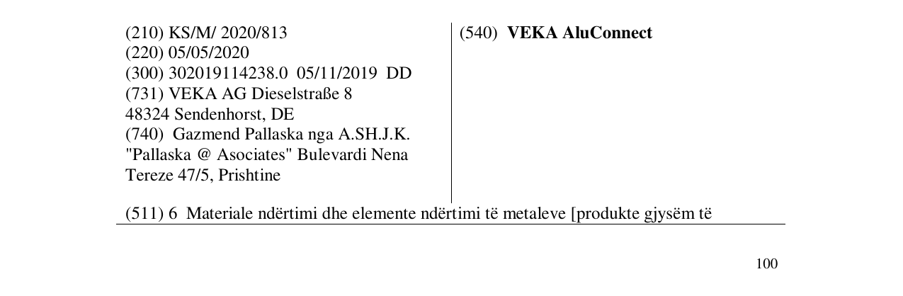 Zëri i markës VEKA AluConnect në buletin