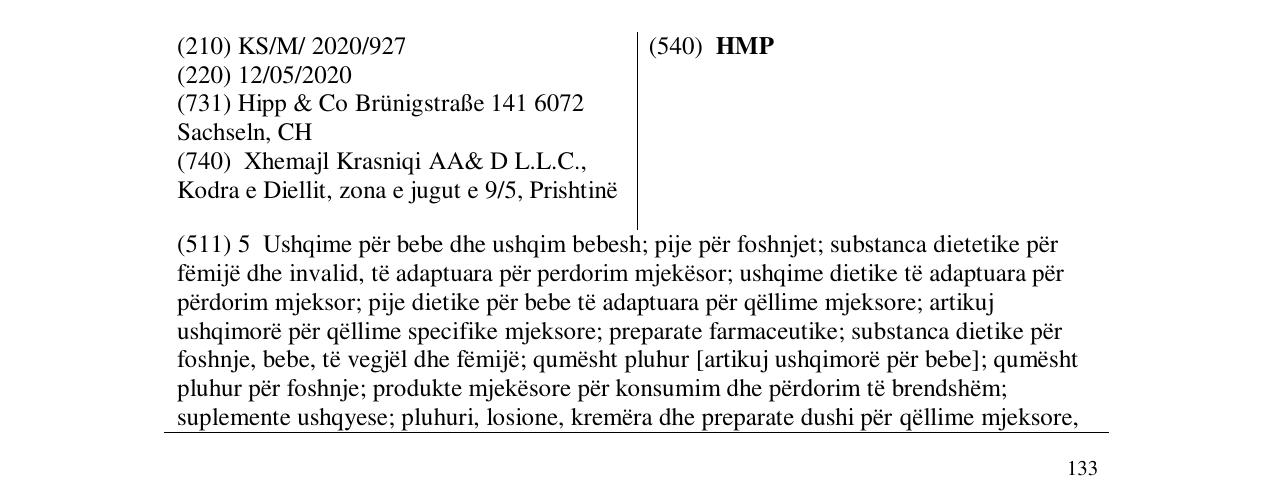 Zëri i markës HMP në buletin