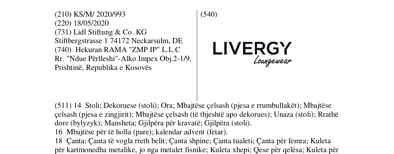 Zëri i markës LIVERGY në buletin