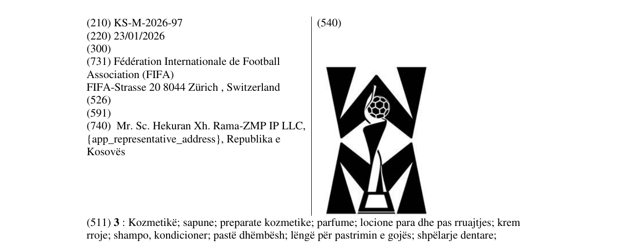 Zëri i markës KS/M/2026/97 në buletin