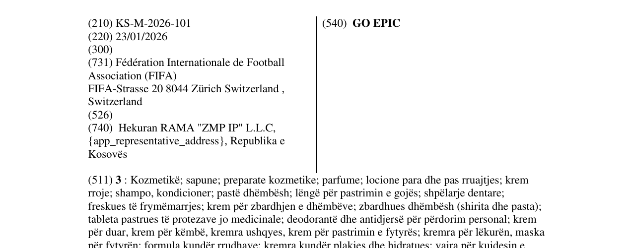 Zëri i markës GO EPIC në buletin