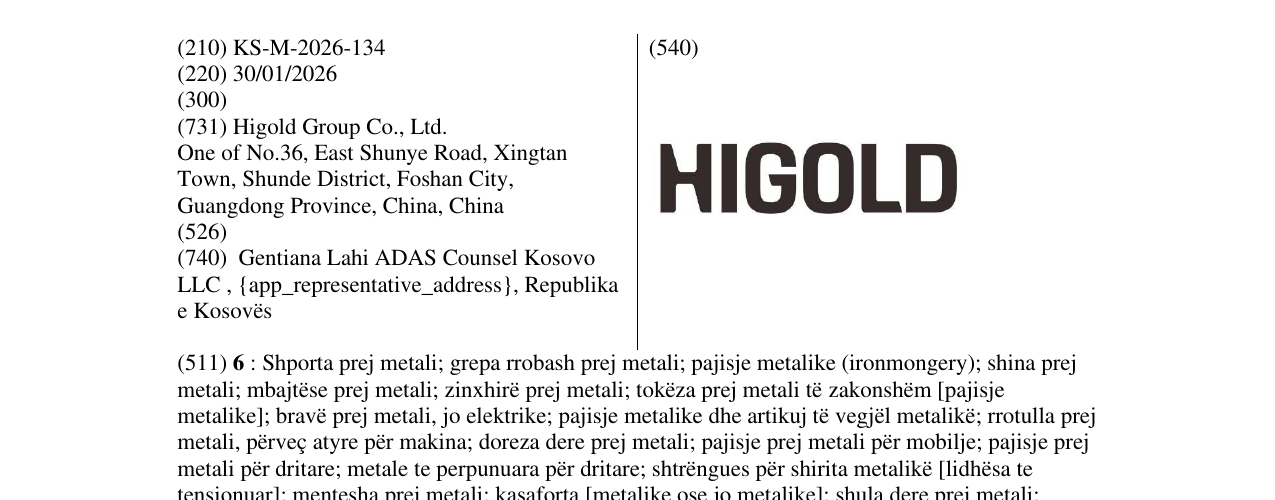 Zëri i markës Markë figurative në buletin