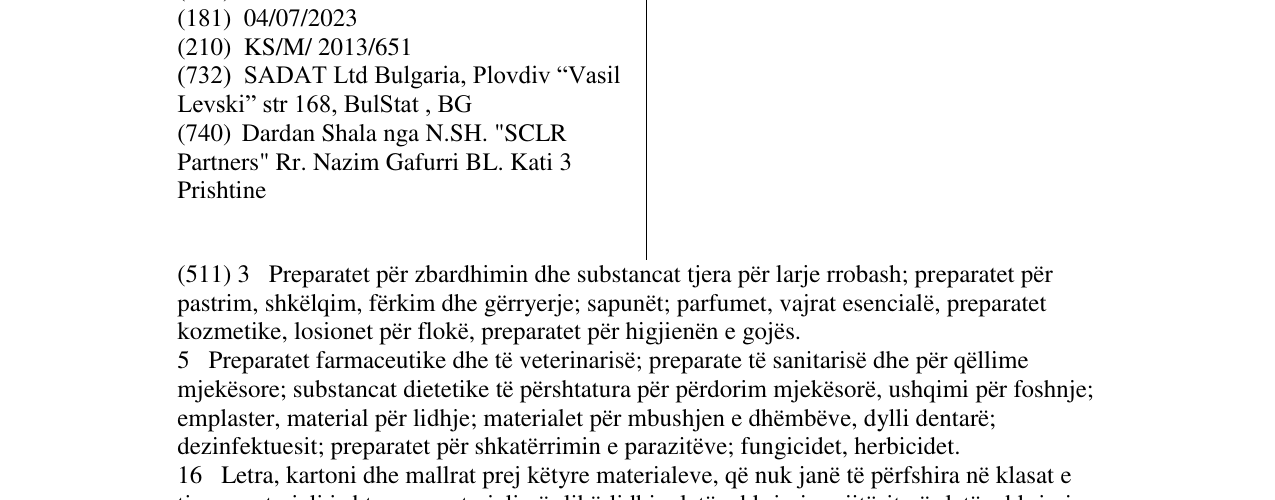 Zëri i markës OTI në buletin
