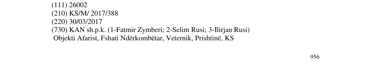 Zëri i markës KAN në buletin