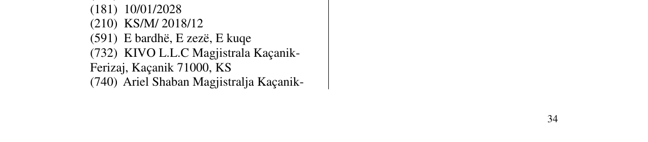 Zëri i markës KIVO në buletin