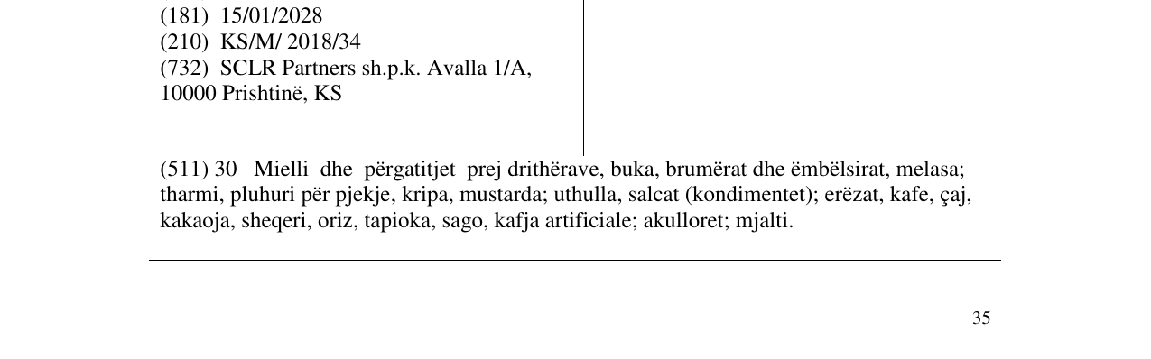 Zëri i markës BESNIKU në buletin