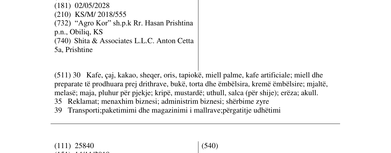 Zëri i markës HÖHÉ në buletin