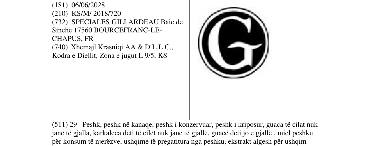 Zëri i markës Markë figurative në buletin