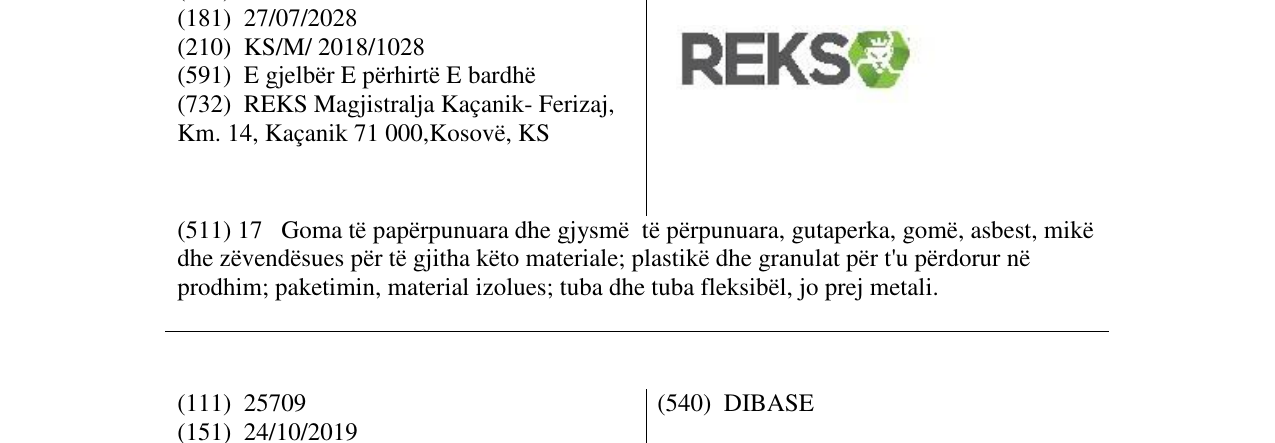 Zëri i markës Markë figurative në buletin