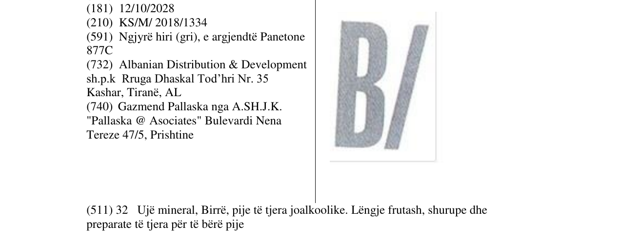 Zëri i markës B/ në buletin