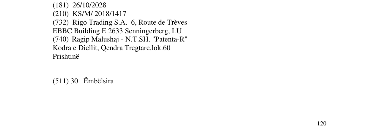Zëri i markës DRAGIBUS në buletin