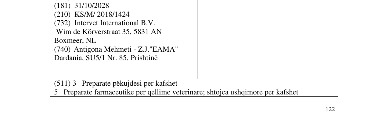 Zëri i markës INTERVET në buletin