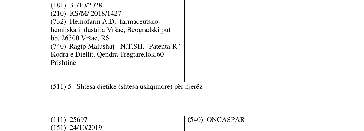 Zëri i markës D-MANURO në buletin