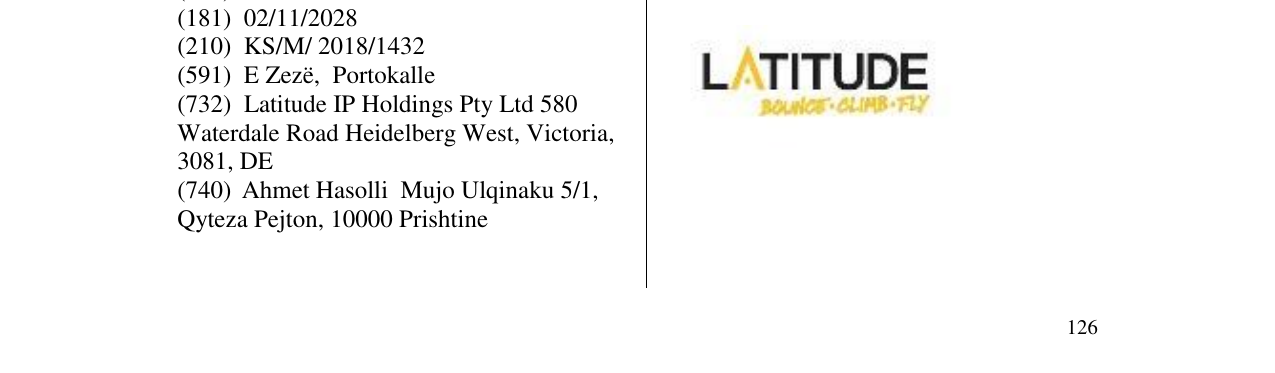 Zëri i markës LATITUDE në buletin