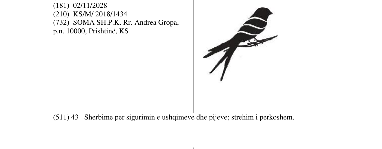 Zëri i markës Markë figurative në buletin