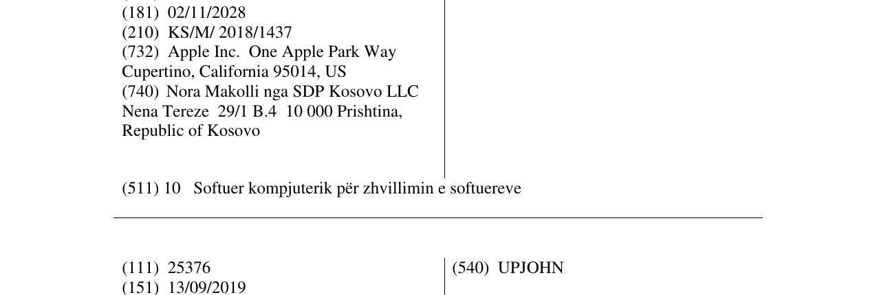 Zëri i markës XCODE në buletin
