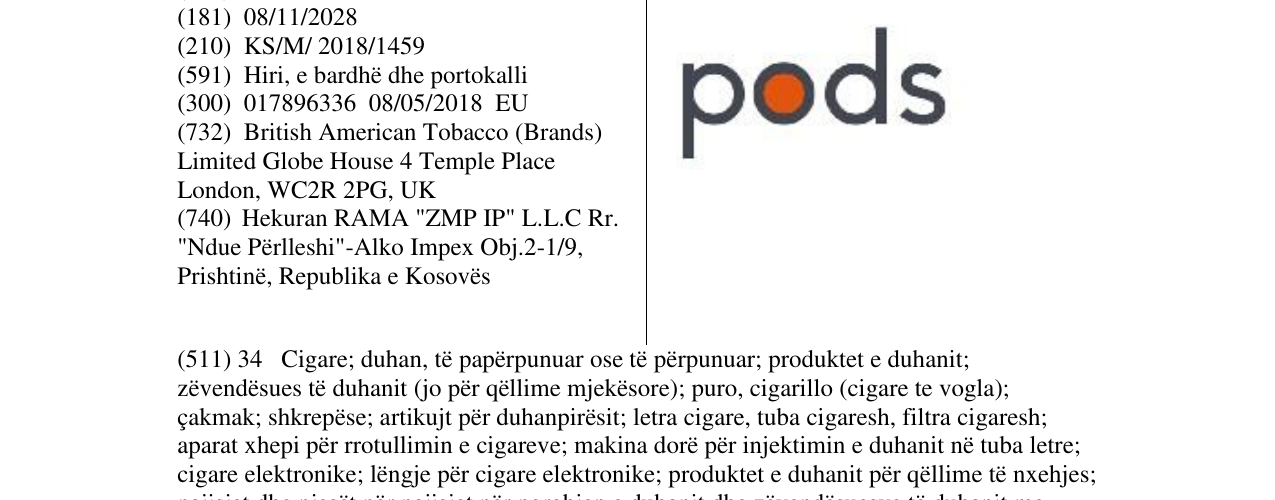 Zëri i markës pods në buletin