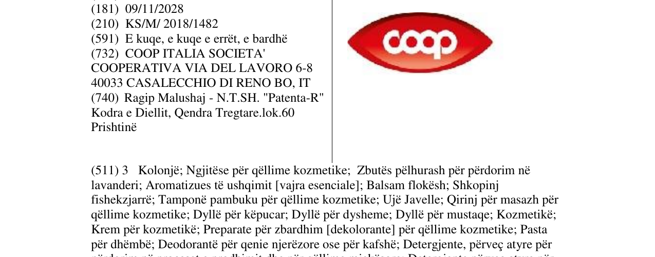 Zëri i markës coop në buletin