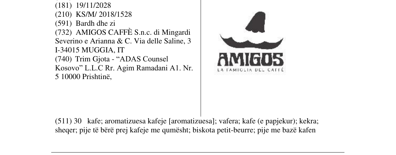 Zëri i markës AMIGOS në buletin