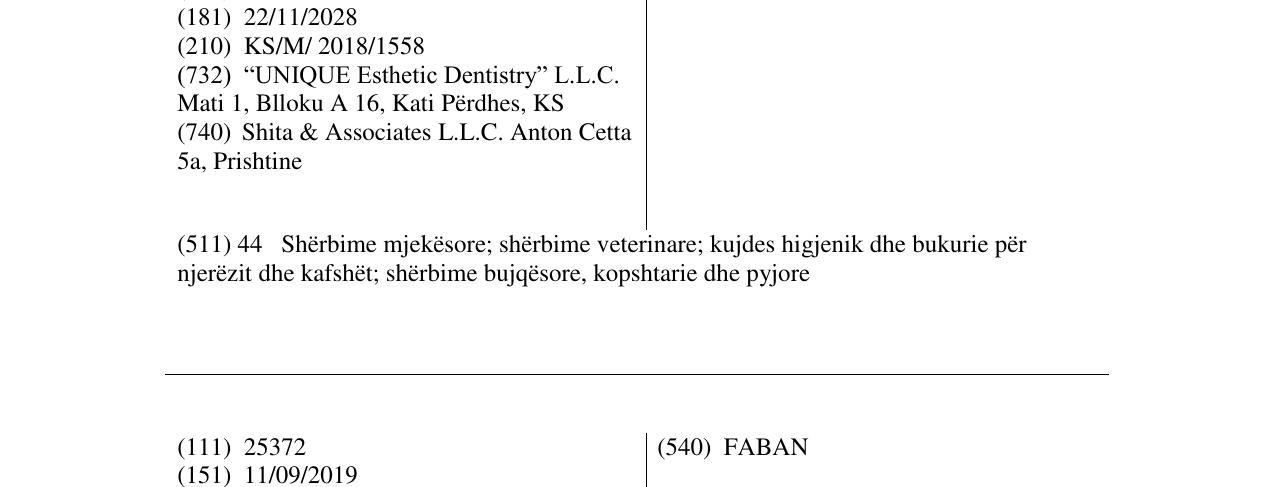 Zëri i markës UNIQUE Esthetic Dentsitry në buletin