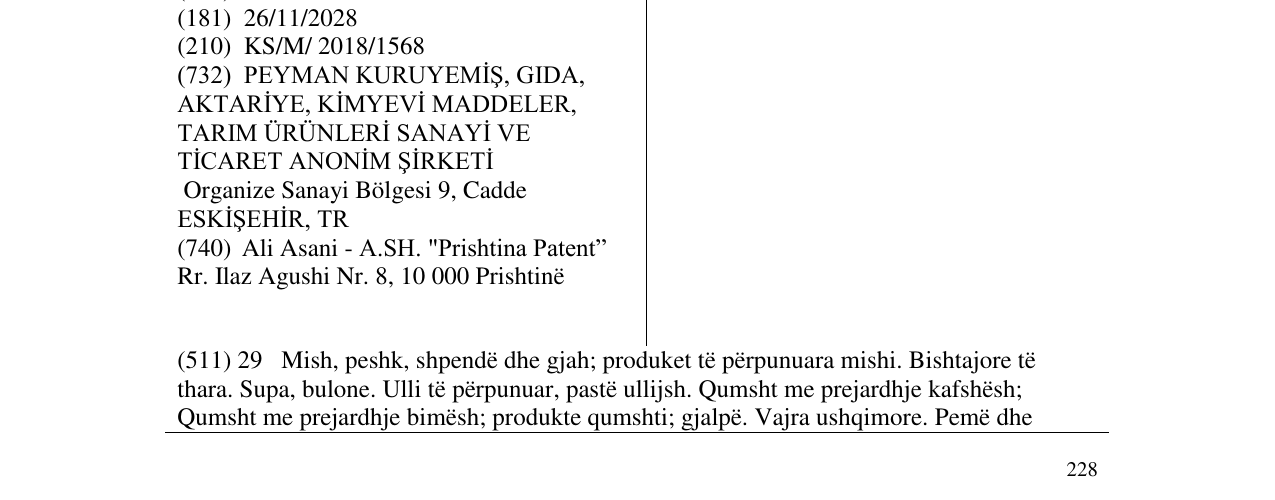 Zëri i markës PEYMAN BAHÇEDEN në buletin