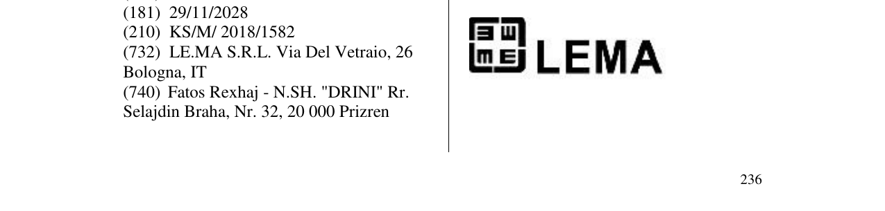 Zëri i markës LEMA në buletin