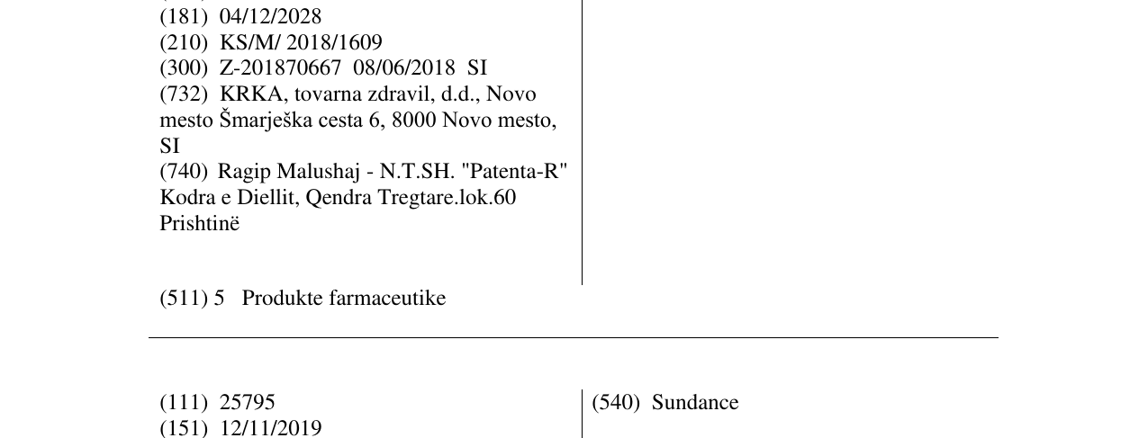Zëri i markës TWINPROS në buletin