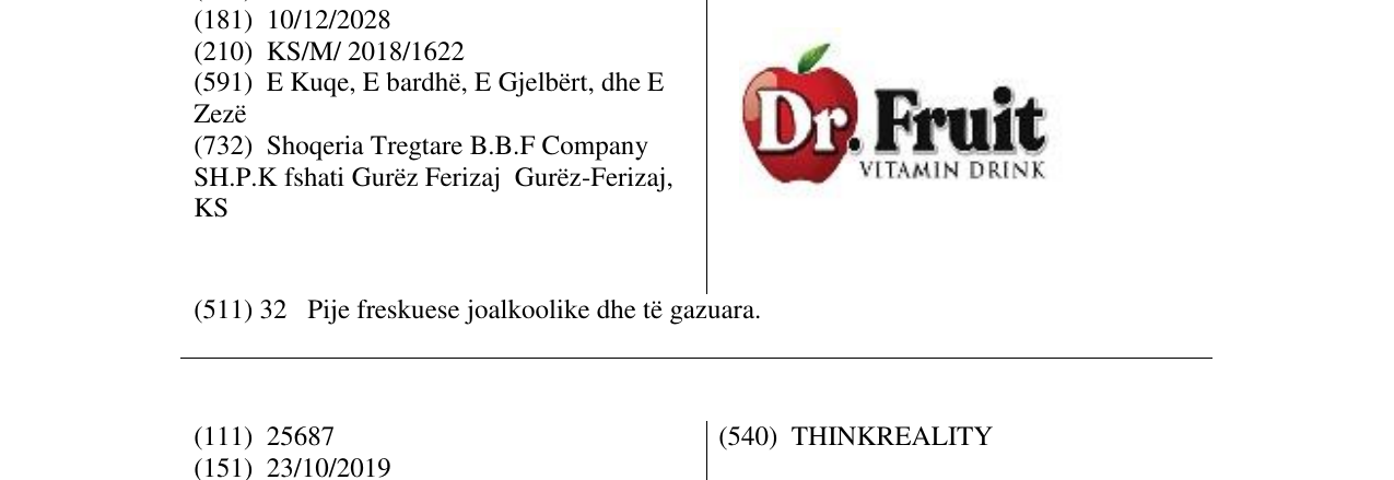 Zëri i markës Markë figurative në buletin