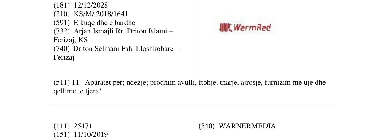 Zëri i markës WarmRad në buletin