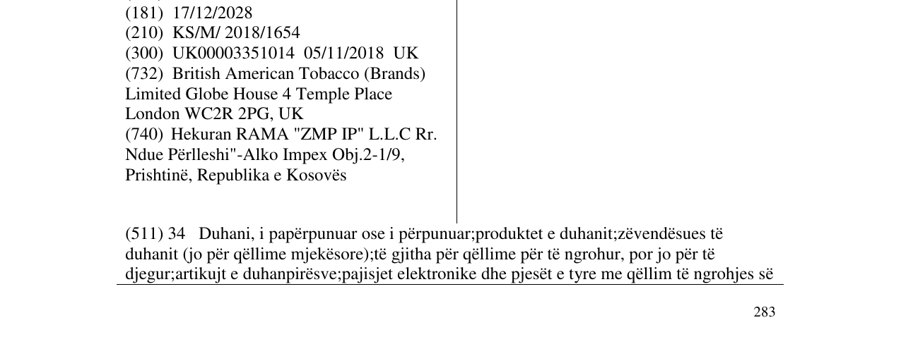 Zëri i markës NEO CITRIC MIX në buletin