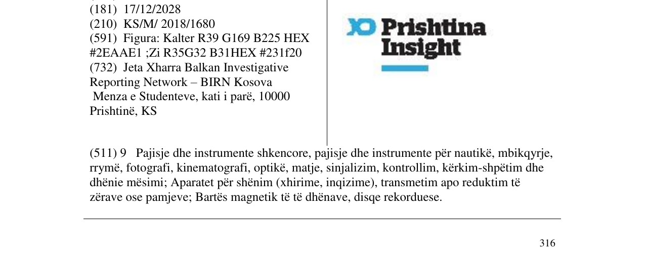 Zëri i markës Prishtina Insight në buletin