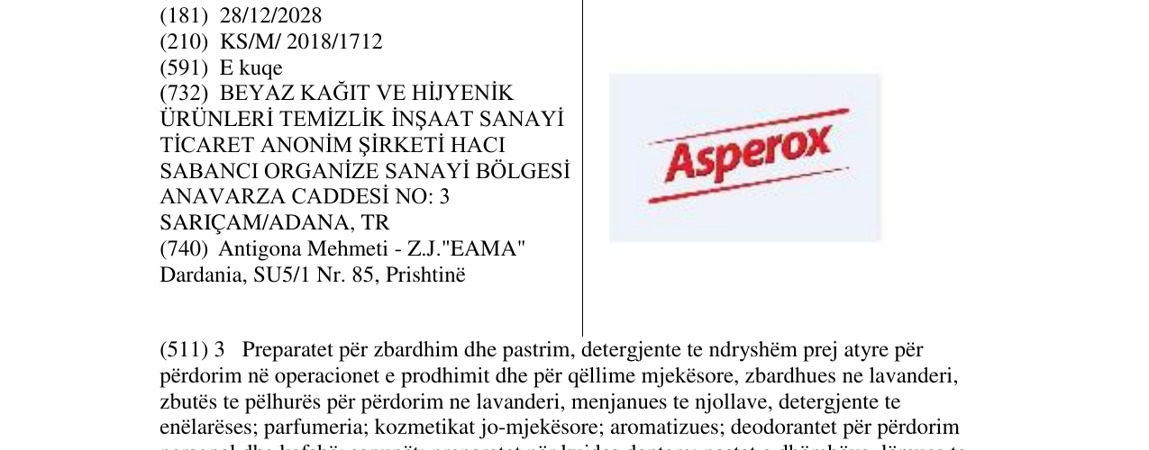 Zëri i markës Markë figurative në buletin