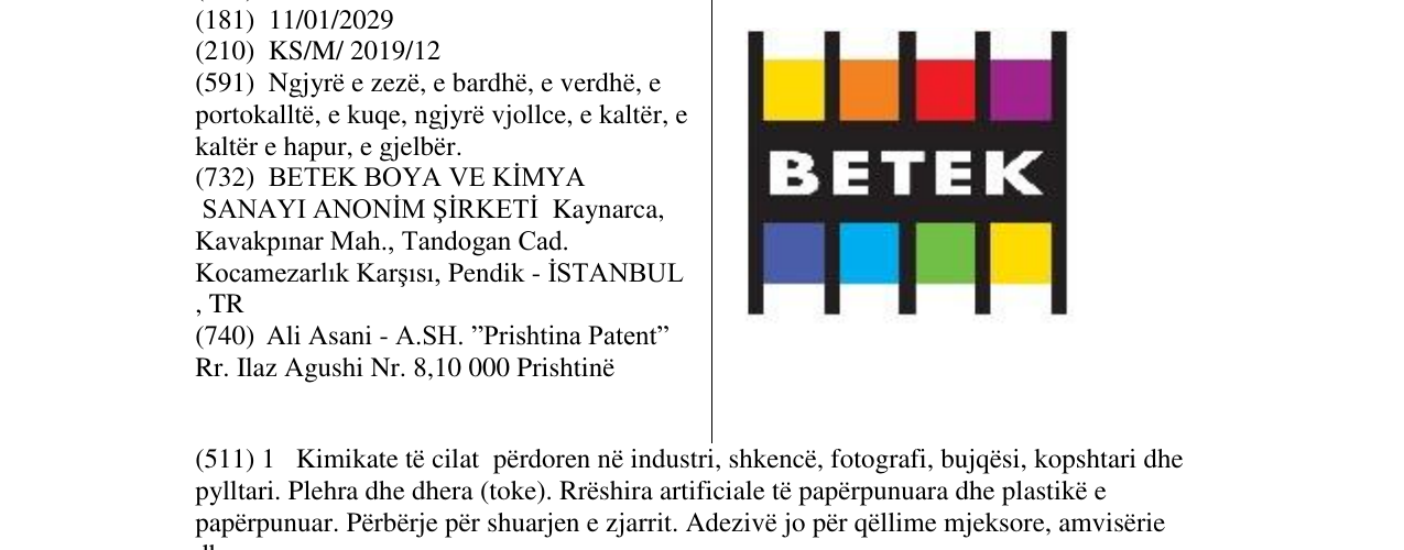 Zëri i markës Markë figurative në buletin