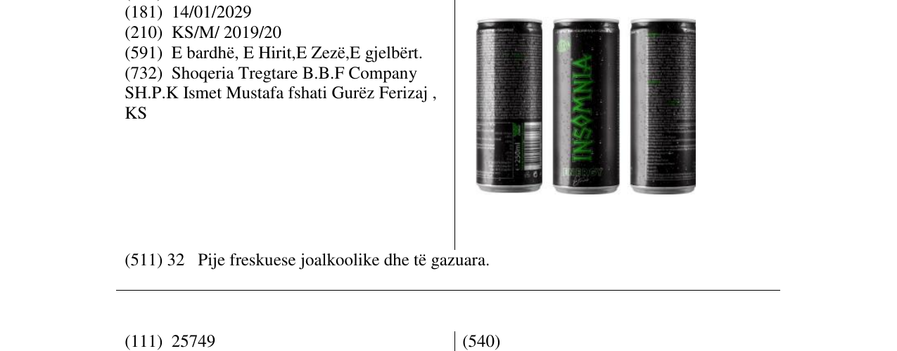 Zëri i markës Markë figurative në buletin