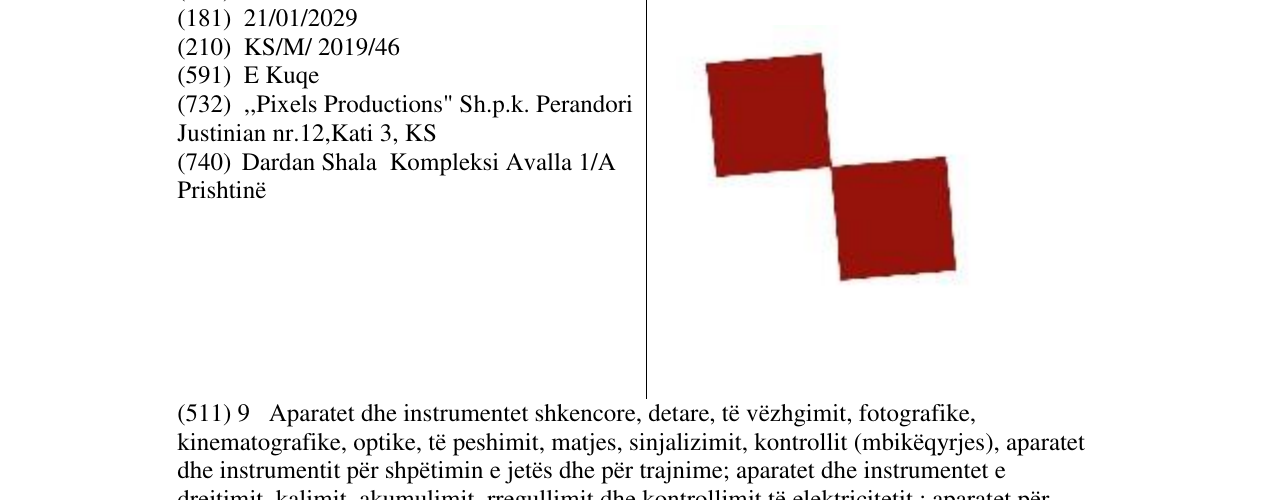 Zëri i markës Markë figurative në buletin