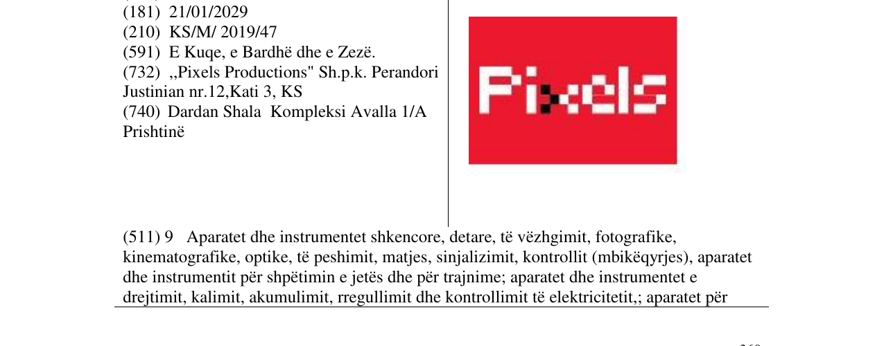 Zëri i markës Markë figurative në buletin