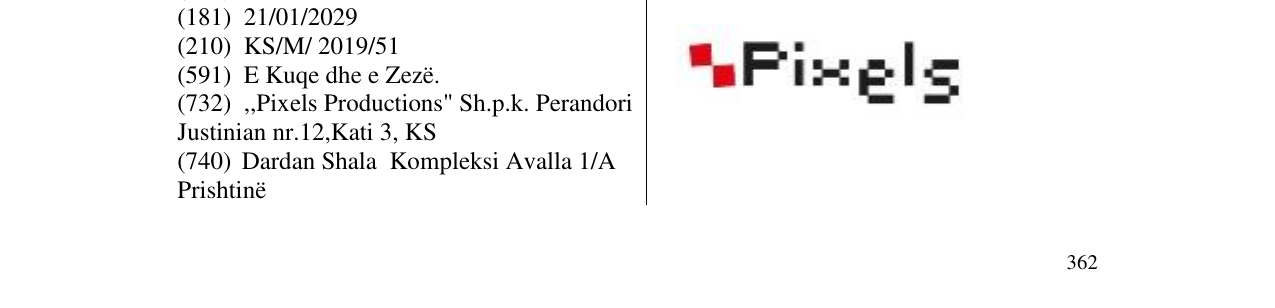 Zëri i markës Markë figurative në buletin