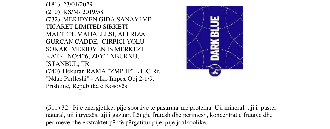 Zëri i markës Markë figurative në buletin