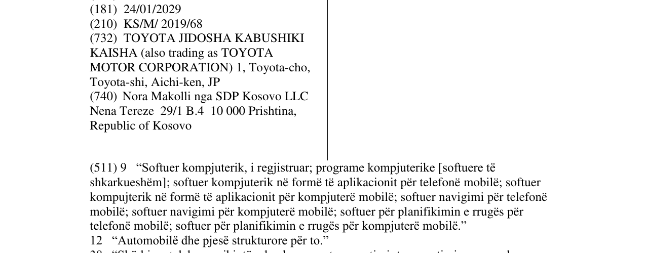 Zëri i markës MyT BY TOYOTA në buletin