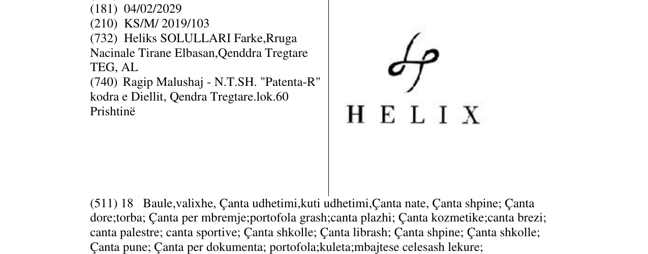 Zëri i markës Markë figurative në buletin