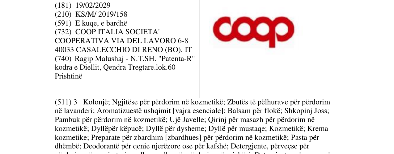 Zëri i markës coop në buletin