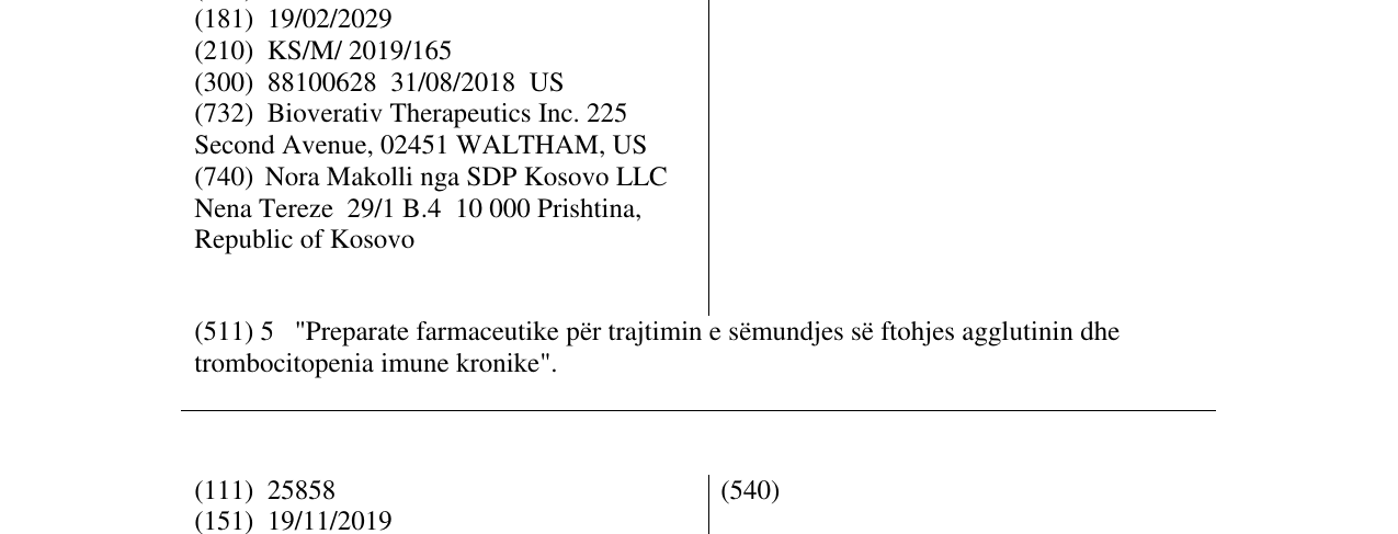 Zëri i markës CIBEMTOR në buletin