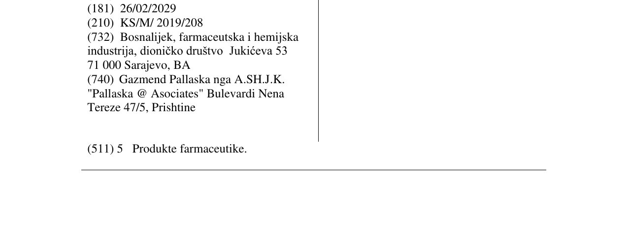 Zëri i markës HYPRESSIN në buletin