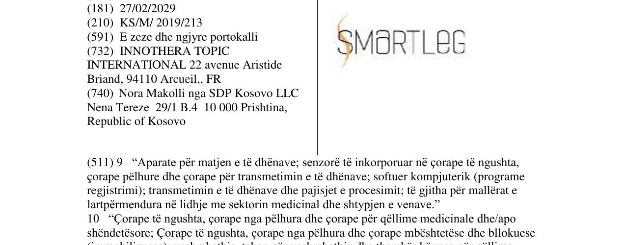 Zëri i markës SMARTLEG në buletin
