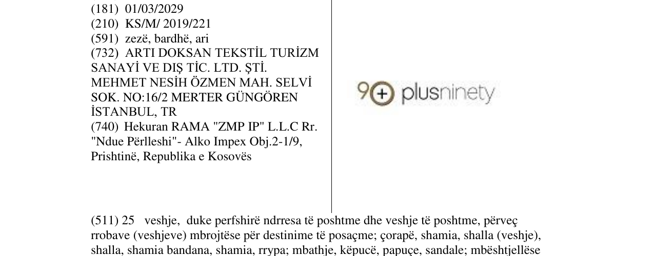 Zëri i markës plusninety në buletin
