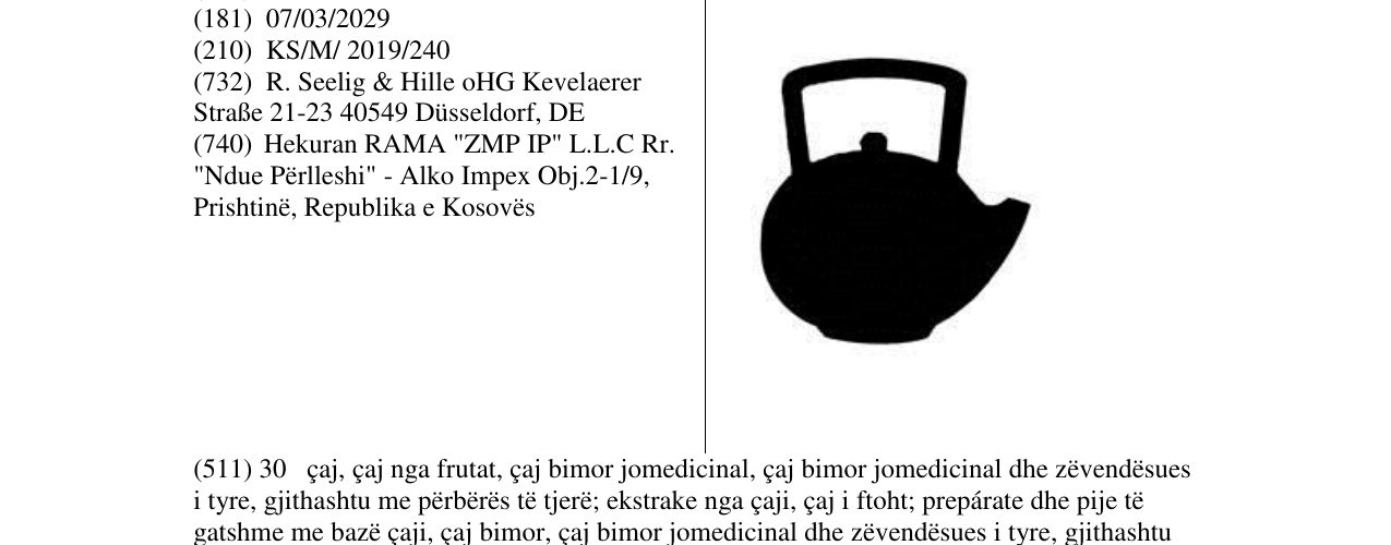 Zëri i markës Markë figurative në buletin