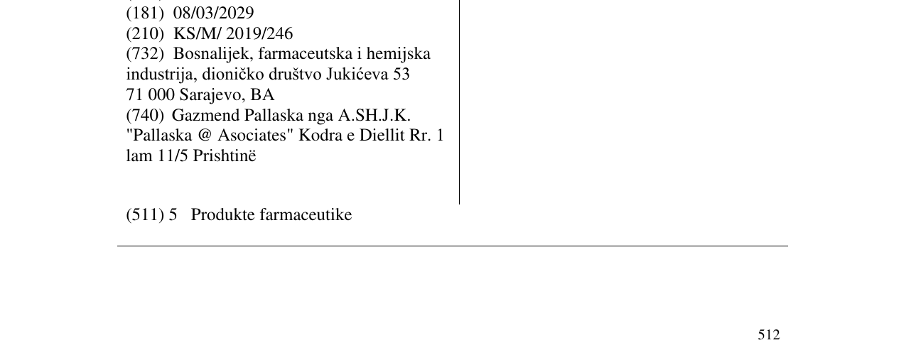 Zëri i markës RINOBACT në buletin
